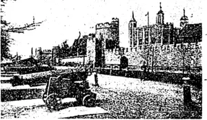 The Part of the Tower Precincts from which Colonel Blood, attempted, to Escape with the Crown of England. (Wairarapa Daily Times, 25 June 1902)
