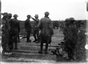 First Boche prisoners, Wielze, during World War I
