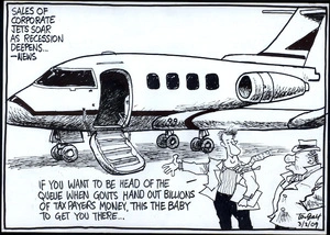 Sales of corporate jets soar as recession deepens... - News. "If you want to be head of the queue when Govts hand out billions of tax payers money, this the baby to get you there..." 3 February 2009.