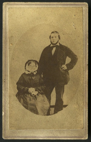 Haines (N Y) : Portrait of unidentified man and woman