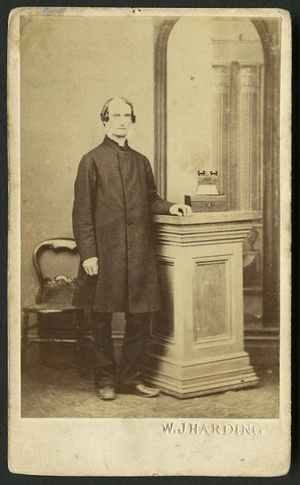 Harding, W J (Wanganui) fl 1826-1899 :Portrait of Rev Octavius Hadfield 1814-1904