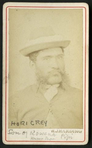 Harding, W J (Wanganui) fl 1826-1899 :Portrait of Hori Grey