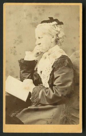 Hart, Campbell fl 1879-1885 :Portrait of Mrs J Dewe 1897