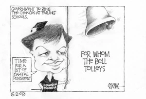 "Time for a bit of capital punishment." Government to ring the changes at 'failing' schools. For whom the bell tolleys. 6 February 2009.