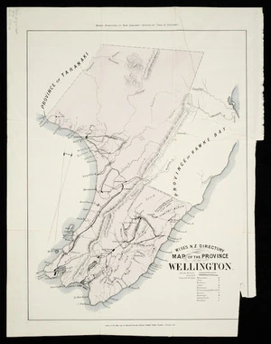 Wise's N.Z. directory map of the province of Wellington
