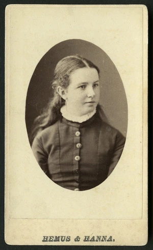 Hemus & Hanna (Auckland) fl 1879-1882 :Portrait of Mary Tunks