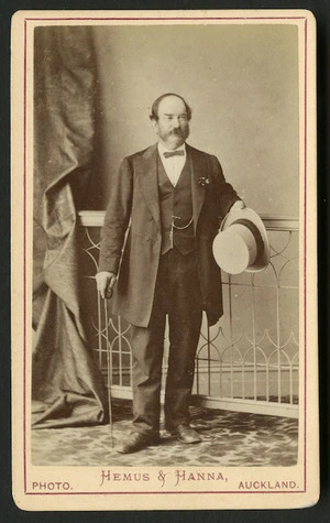 Hemus & Hanna (Auckland) fl 1879-1882 :Portrait of Mr George Simpkins