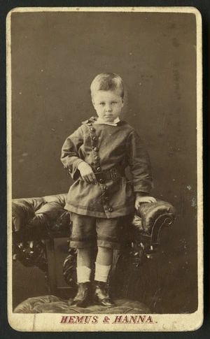Hemus & Hanna (Auckland) fl 1879-1882 :Portrait of unidentified child