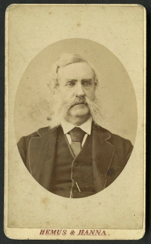 Hemus & Hanna (Auckland) fl 1879-1882 :Portrait of unidentified man