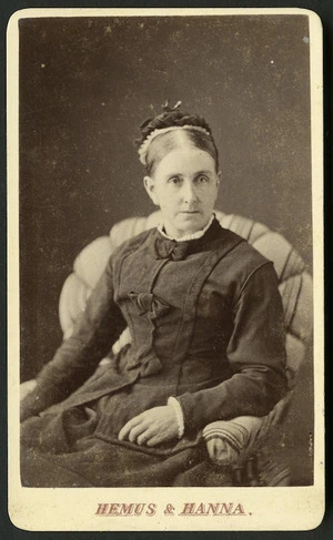 Hemus & Hanna (Auckland) fl 1879-1882 :Portrait of Mrs T D Wrigley