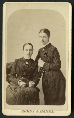 Hemus & Hanna (Auckland) fl 1879-1882 :Portrait of Miss J S Aitken (later Mrs J Richmond)