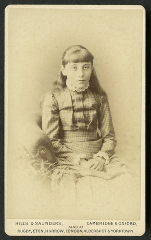 Hills and Saunders (England) fl 1860s :Portrait of unidentified child