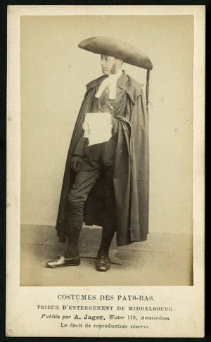 Jager, A (Amsterdam) fl 1884 :Portrait of unidentified man in costume