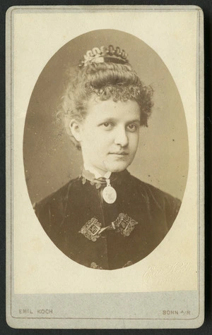 Koch, Emil (Bonn) fl 1883 :Portrait of unidentified woman