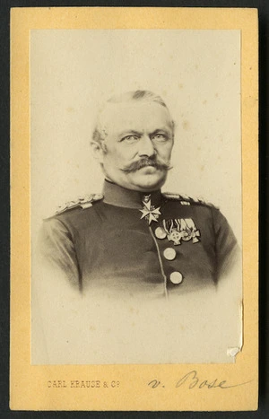 Carl Krause & Co (Berlin) fl 1800s :Portrait of Von Bose