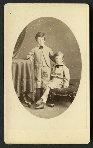 Lawrence, Samuel Charles Louis, active 1833-1891: Portrait of two unidentified young boys