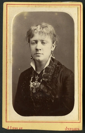 Le Plat, J, active 1880s: Portrait of Anna Veling