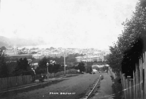 View down Bolton Street, Wellington