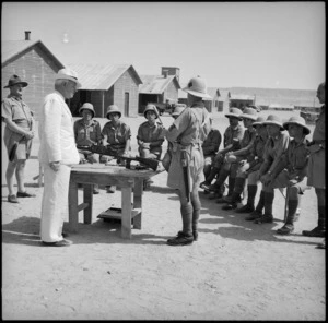 Prime Minister Peter Fraser at the NZ Infantry Training Depot, Maadi