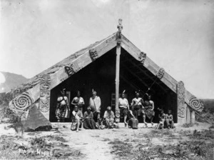 Group on the porch of a meeting house