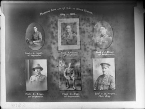 Montage of the Mairehau Boys Who Left NZ on Active Service, 1914-1916, Christchurch