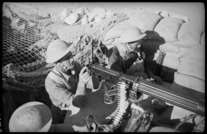 Machine gun position, Western Desert