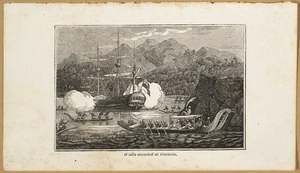 [Rooker, Michael Angelo], 1743-1801 :Wallis attacked at Otaheite [London, Sir Richard Phillips & Co., 1820]