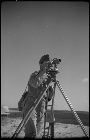 NZ engineers surveying in the Western Desert