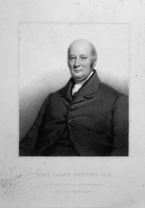 Gush, William, 1813-1888 :Revd. Jabez Bunting ; President of the Conference, 1820, 1828, 1836 & 1844 / painted by W Gush ; engraved by J. Cochran. - [London? ; Wesleyan Book Committee?, 1845?]