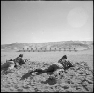Target practice for NZ cavalry, Egypt