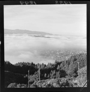 Panorama of fog over Wellington, part 2