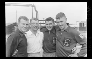 Unidentified athletes from South Africa during the 1958 British Empire and Commonwealth Games