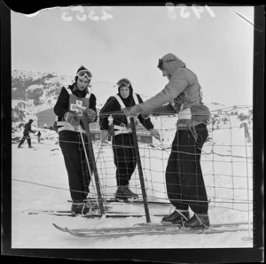 Ski patrol on Mount Ruapehu ski field