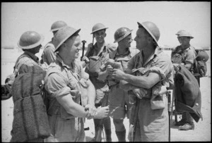 NZ troops after arrival in Egypt from Greece