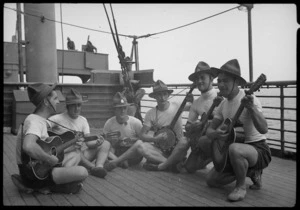 Members of troopship orchestra