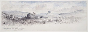 Kinder, John, 1819-1903 :Pohaturoa from near Waimahana. January 1862.