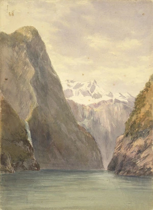[Barraud, Charles Decimus] 1822-1897 :[View of Milford Sound. ca 1870]