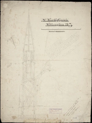 Clere, Frederick de Jersey, 1856-1952 :St Mark's Church Wellington. N. Z. Clere, Fitzgerald & Richmond, no. 178. 15 June 1887