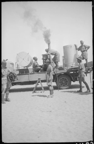 Disinfestor on truck, Egypt