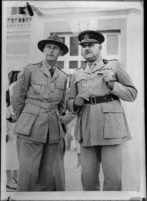 General Sir Henry Maitland Wilson with Major Eardley Lorimer Button at Helwan