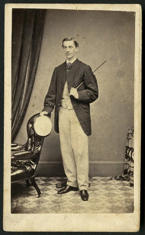 London Portrait Rooms (Dunedin) fl 1864-1875 :Portrait of Claude Cairnes