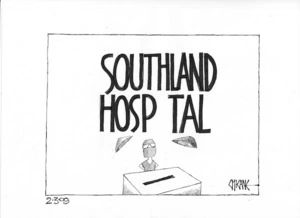 Southland Hosp[i]tal. [Damaged eye] 2 March, 2009