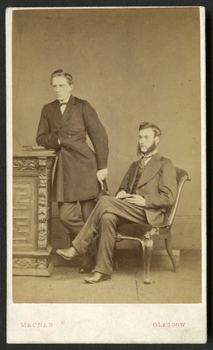 MacNab, Alex (Glasgow) fl 1860s-1880s :Portrait of two unidentified men