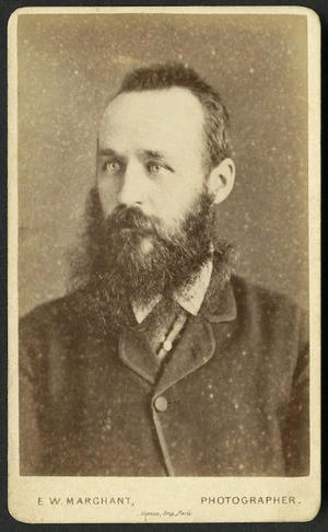 Marchant, Edwin W (Australia) fl 1879-1900 :Portrait of unidentified man