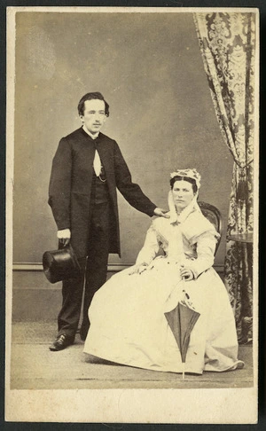 Marchant, Phillip James (Adelaide) fl 1864-1900 : Portrait of unidentified man and woman