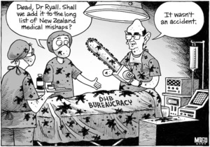 "Dead, Dr Ryall. Shall we add it to the long list of New Zealand medical mishaps?" "It wasn't an accident." 24 February 2009.