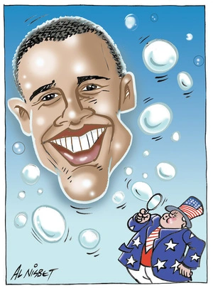[Obama as a bubble] 24, January 2009