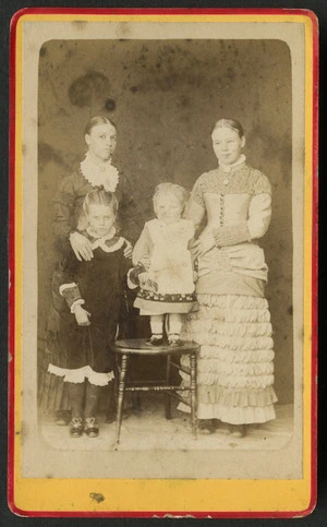 Mariboe, Charles (Palmerston North) fl 1870s :Portrait of unidentified group of 4 children