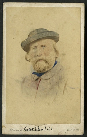 Maull & Polyblank (London) fl 1860s-1880s :Portrait of Giuseppe Garibaldi 1807-1882