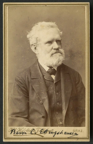 Mayer, Ferdinand, 1843-1916 :Portrait of Constantin von Ettingshausen
